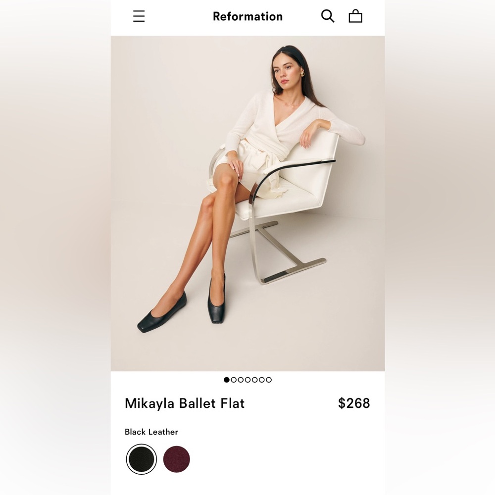 Reformation Mikayla Ballet Flat